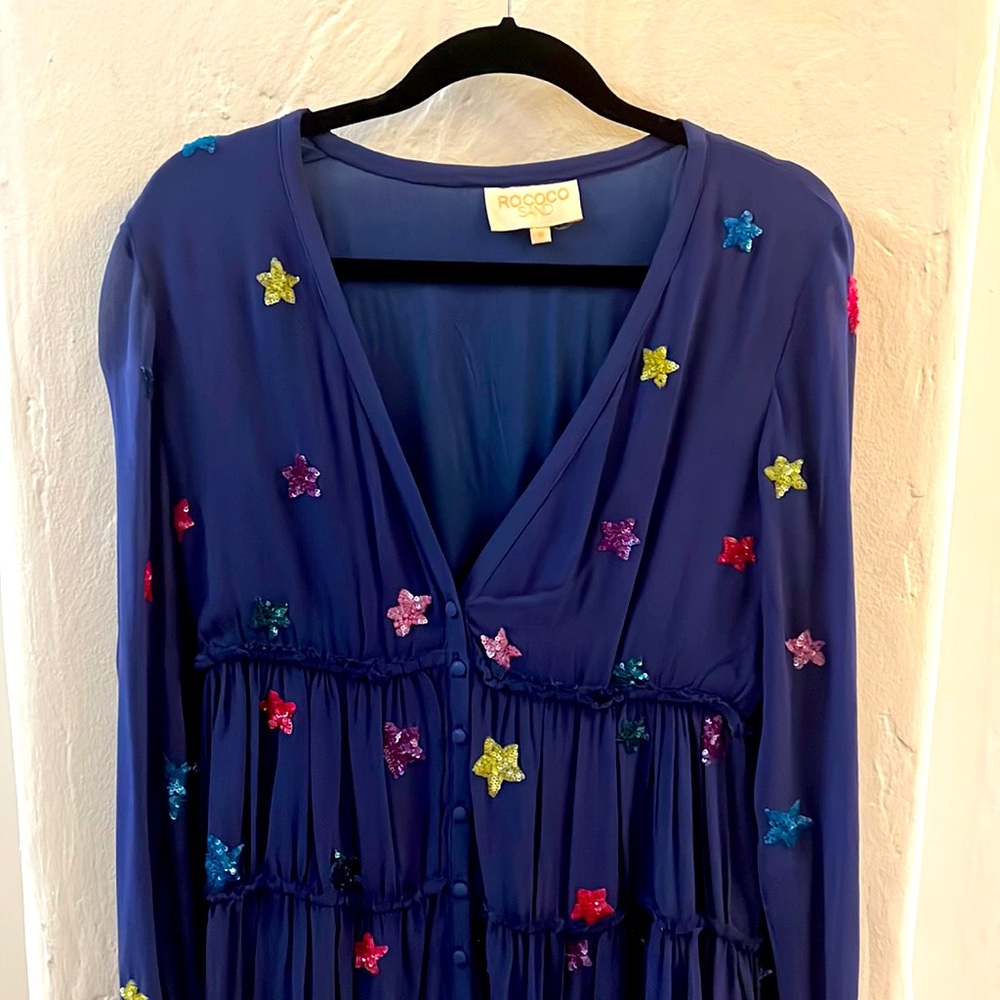 ROCOCO SAND MAXI DRESS — EMBELLISHED